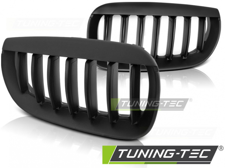 Upgrade Sportgrill Nieren für BMW X3 E83 04-06 matt schwarz